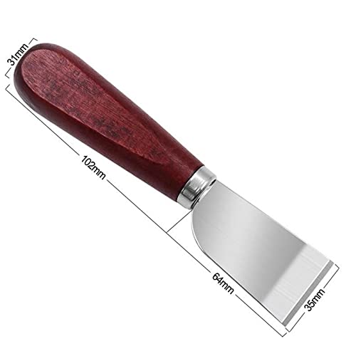 CALANDIS® Stainless Steel Blade Leather Edging Working Knife DIY Skiving Leathercraft | - Image 5