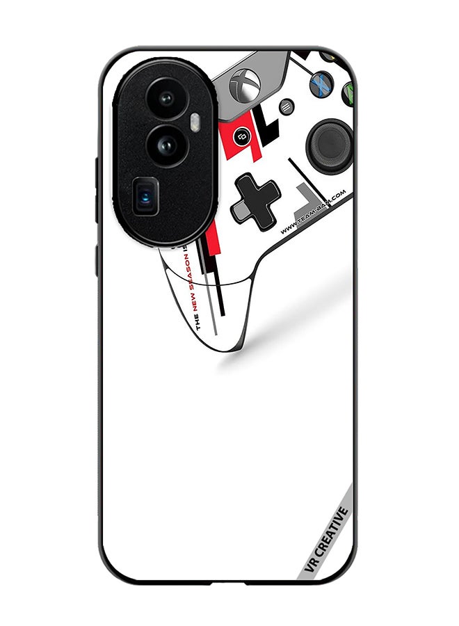 VR CREATIVE Protective Case Cover For Oppo Reno 10 Pro Plus Retro Gaming Controller Design Multicolour - Image 1
