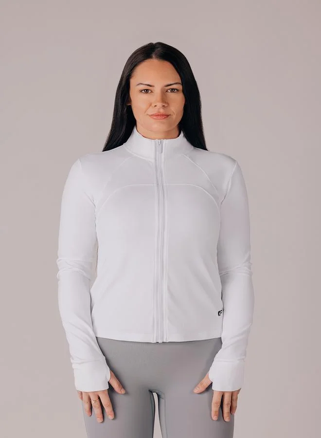 PALMFIT Palmfit Women White Comfort Training Jacket
