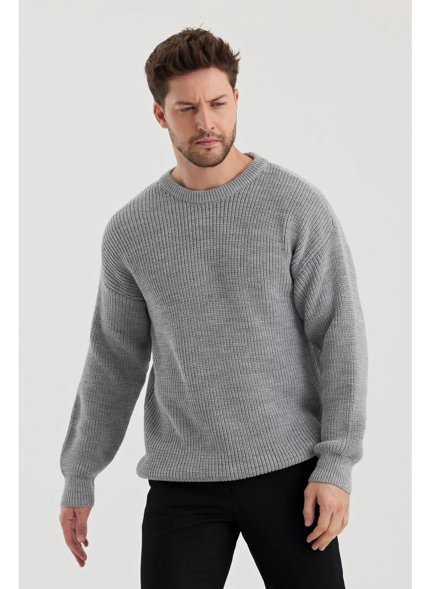 Cool Tarz Cool Style Men's Regular Fit Crew Neck Knitted Sweater