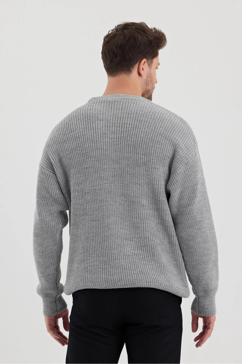 Cool Tarz Cool Style Men's Regular Fit Crew Neck Knitted Sweater