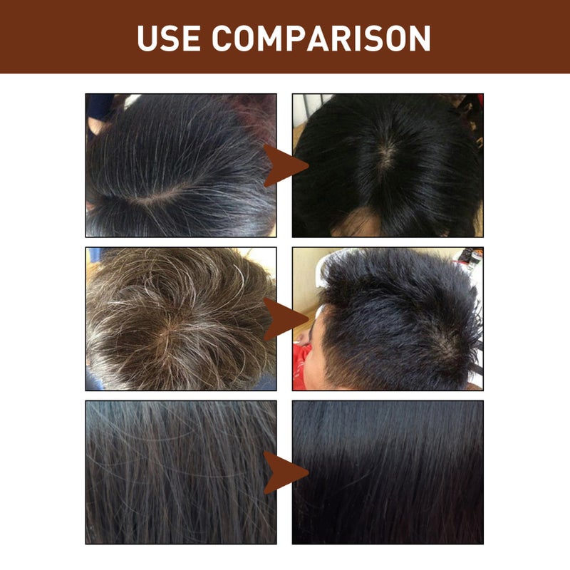 Nourishing Shampoo 1Pc: Naturally Darkens Hair Reduces Hair Loss - Repairs Damaged Hair Hydrates Adds Shine - Multi-Functional Soap for Dark Hair Care & Scalp Relief - Image 5