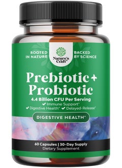 Natures Craft Prebiotics And Probiotics Gut Health Supplement - Super Potent Digestive Health Acidophilus Probiotic Capsules With Men And Womens Probiotics And Prebiotics For Colon Digestive Support And Immunity  - Image 1