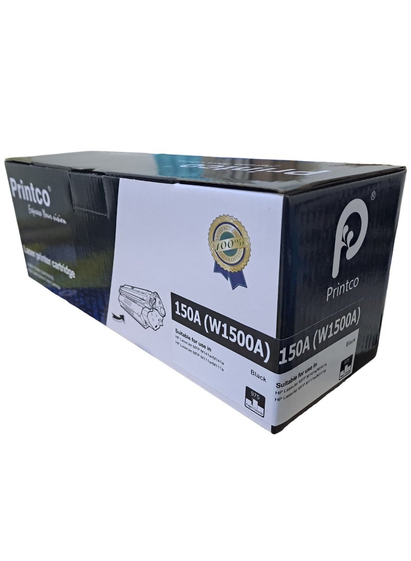 برينتكو خرطوشة حبر hp 150A W1500A متوافقة مع خرطوشة حبر HP M111a 111W MFP M141a 141W مع شريحة. - Image 1