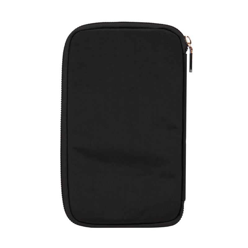 Travelon Travelon RFID Blocking Family Passport Zip Wallet, Black, 4.75" x 8.25" x 0.75"  - Image 4