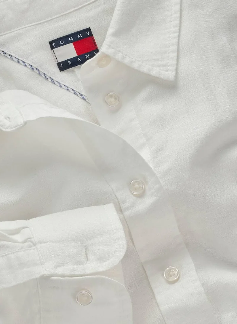TOMMY JEANS Relaxed Linen Shirt