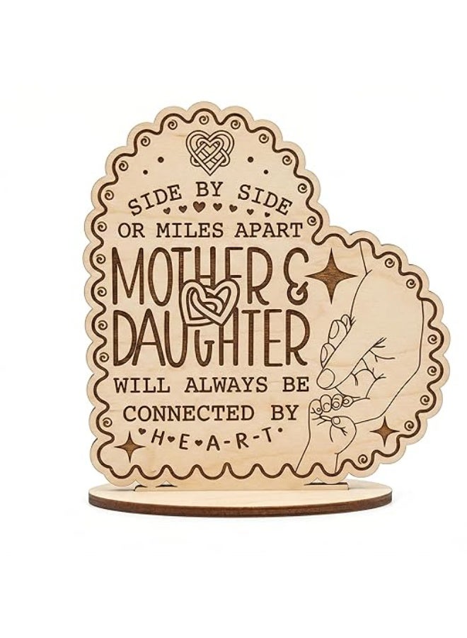 Wooden stand, the perfect Mother's Day gift - a decorative heart-shaped stand with meaningful quotes for mothers, mothers-in-law, and grandmothers. - Image 5