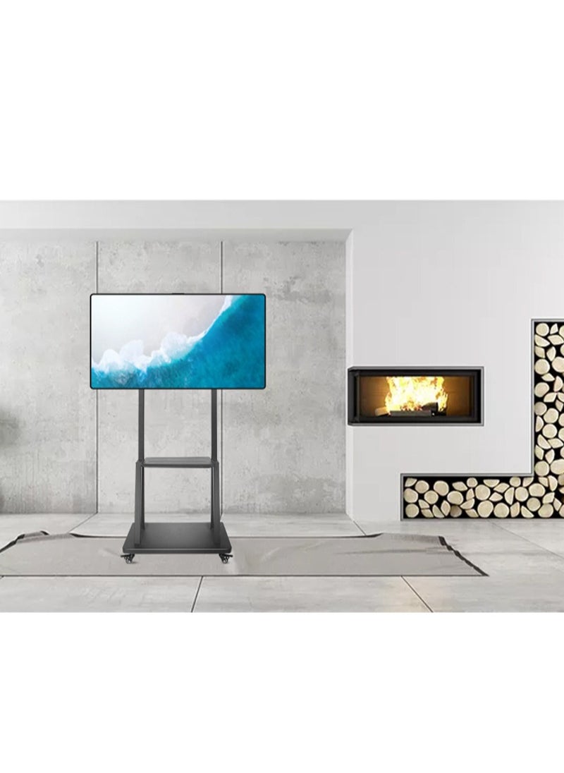 Sharpdo - Mobile Floor TV Stand Mount with Wheels for 50-85 Inch TV for Office Home Outdoor - Image 1