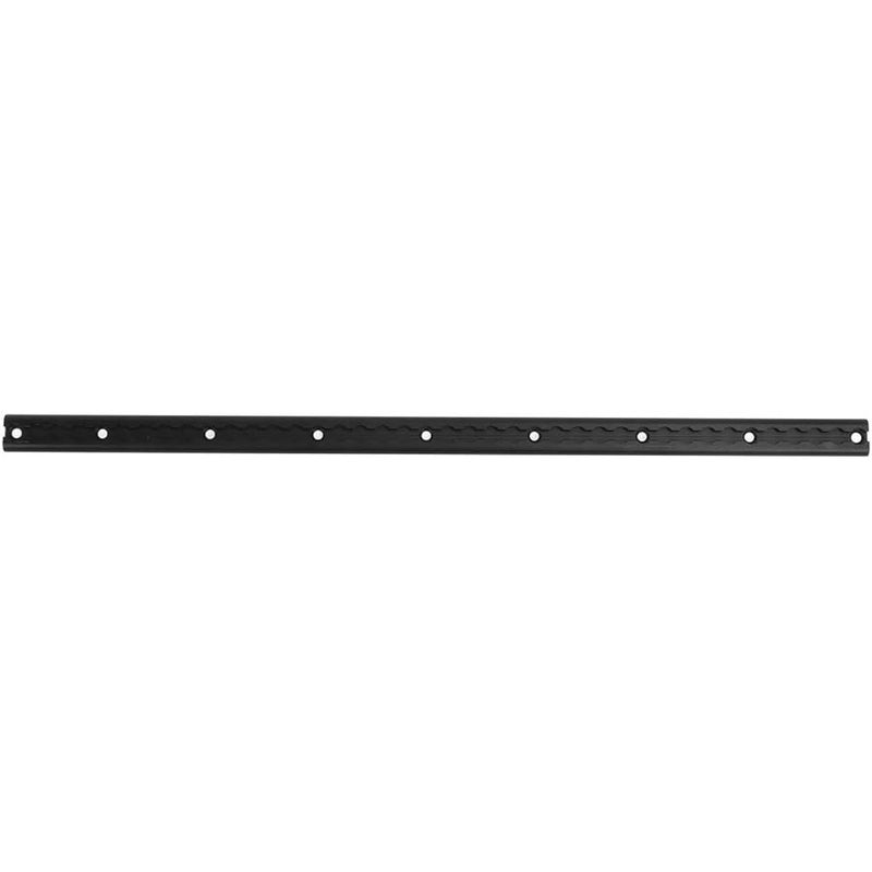 Black Aluminum L Track Rail with Drilled Holes 3.3 Ft Sturdy Anodized Airline Rail for Truck Bed Trailer RV Cargo Securing System - Image 1