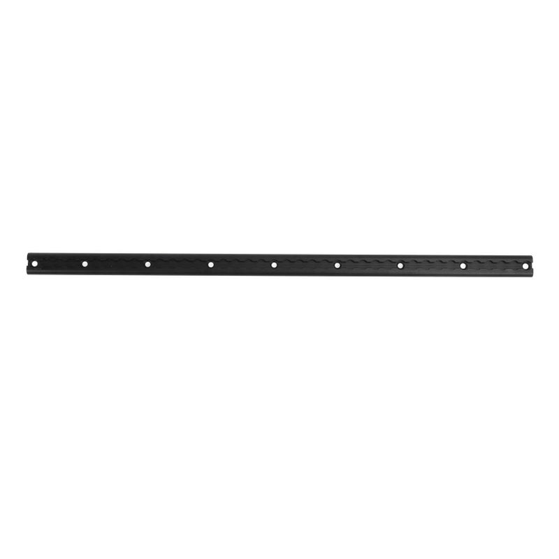 Black Aluminum L Track Rail with Drilled Holes 3.3 Ft Sturdy Anodized Airline Rail for Truck Bed Trailer RV Cargo Securing System - Image 2