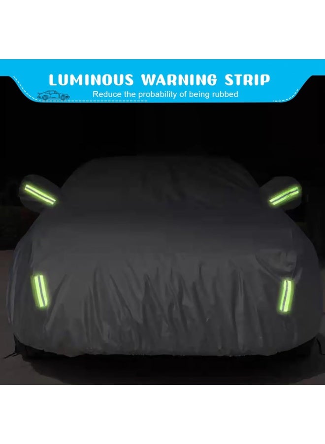 Generic Car Covers Waterproof All Weather for ​SUV/Sedan/Hatchback, Sun Shield Car Hood Universal Cover, Outdoor Full Cover Rain Sun UV Protection Car Protection, Tight Smooth Non-Abrasive  - Image 4