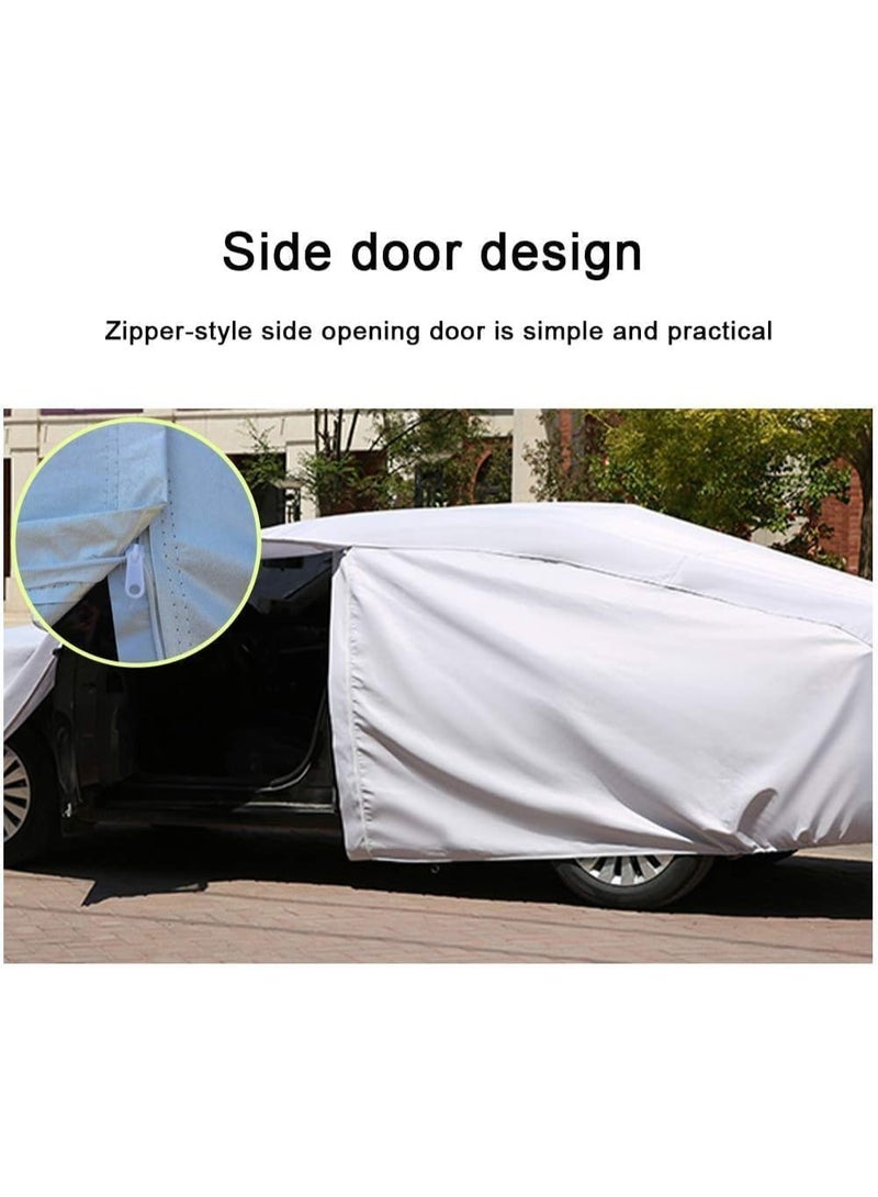 Generic Car Covers Waterproof All Weather for ​SUV/Sedan/Hatchback, Sun Shield Car Hood Universal Cover, Outdoor Full Cover Rain Sun UV Protection Car Protection, Tight Smooth Non-Abrasive  - Image 2