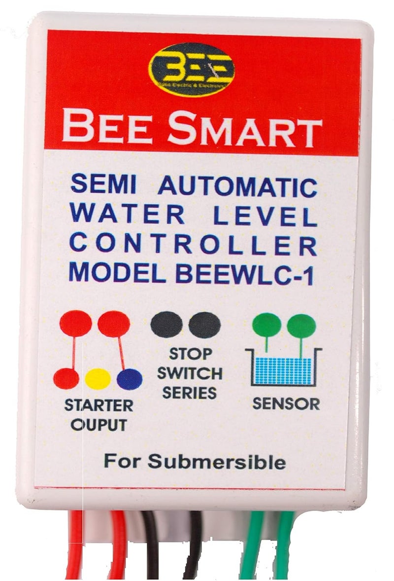 Bee Smart Semi Automatic Water Level Controller Manual On, Auto Off, For Only Contacter Type submersible starter Model BEEWLC-1 Pack of 4 - Image 1