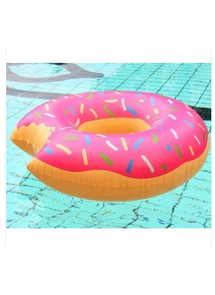 OASIS-TH Inflatable Donut Shaped Pool Ring Size 90CM Pink  - Image 3