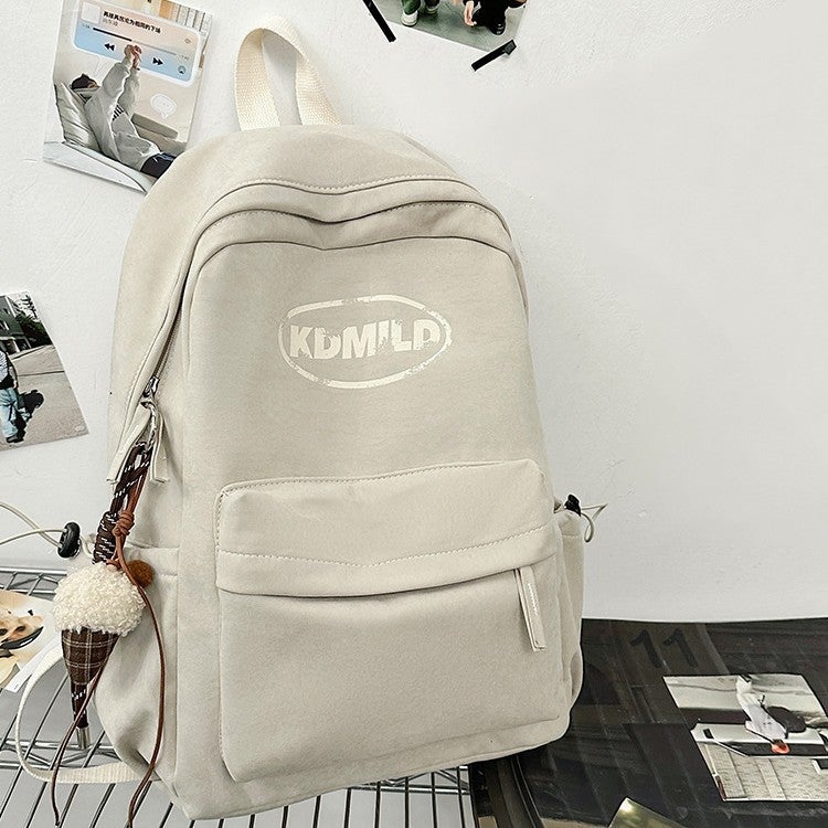 Student Backpack with Alphabet Pattern, Lightweight, Nylon, Unisex - Image 3