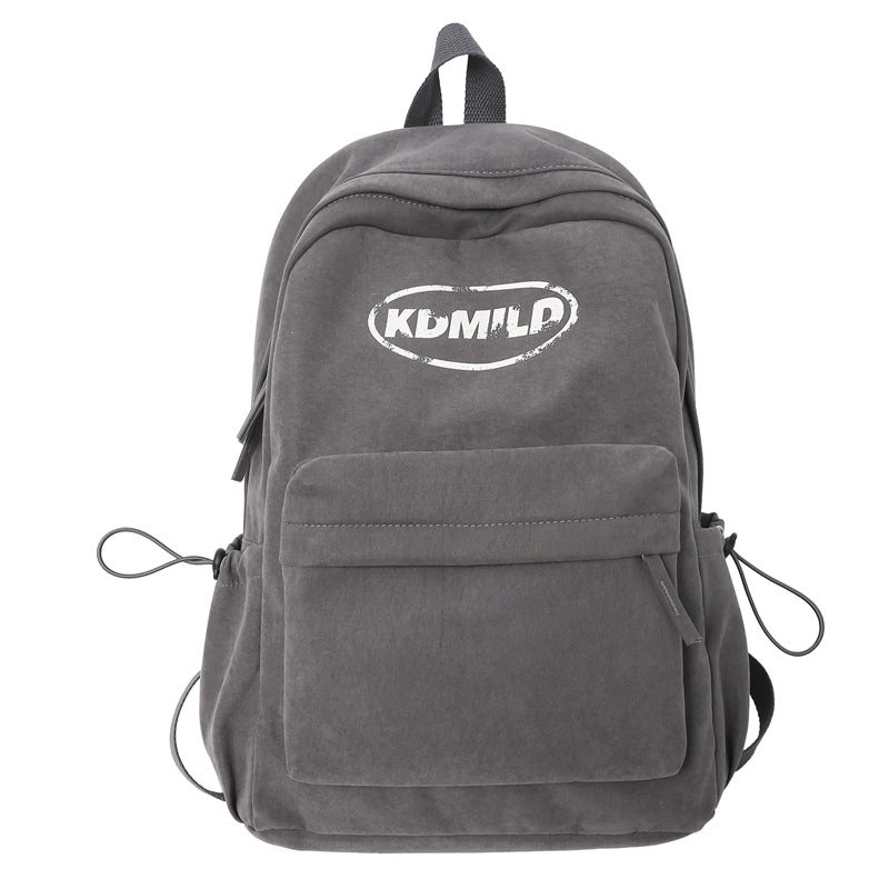 Student Backpack with Alphabet Pattern, Lightweight, Nylon, Unisex - Image 5