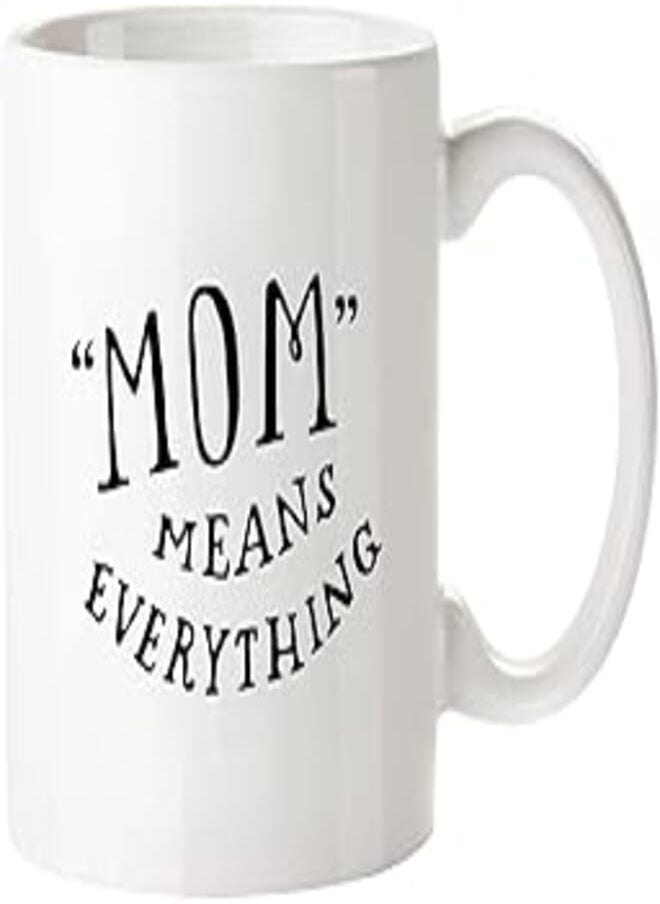 MEC - MEC| MOM means Everything| Home|Kitchen & Dining| porcelain Coffee Mug| Cute Novelty Tea Cup Coffee Mug Cup For Espresso, Coffee, Tea & Espresso" Hot chocolate & Milk | Home & Kitchen Essentials |Gift - Image 1
