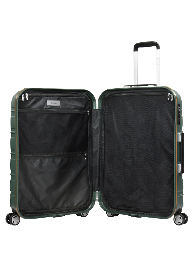 إيمينينت Makrolon Polycarbonate Lightweight Glamorous Hard Case Luggage Trolley 4 Quiet Double Spinner Wheels Suitcase with TSA Approved Lock KJ95