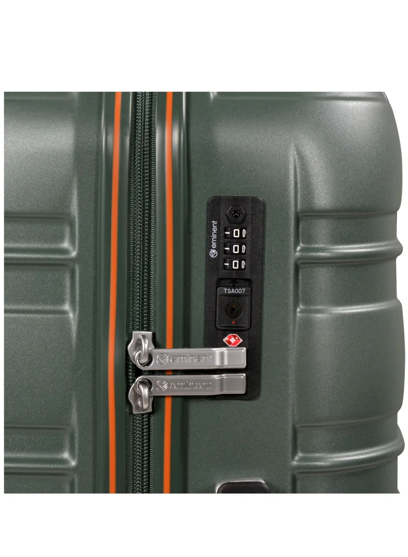 إيمينينت Makrolon Polycarbonate Lightweight Glamorous Hard Case Luggage Trolley 4 Quiet Double Spinner Wheels Suitcase with TSA Approved Lock KJ95