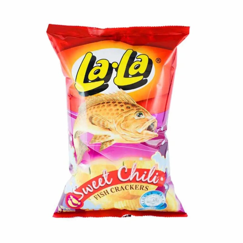 La La Sweet Chili Fish Crackers Chips- 100 gm