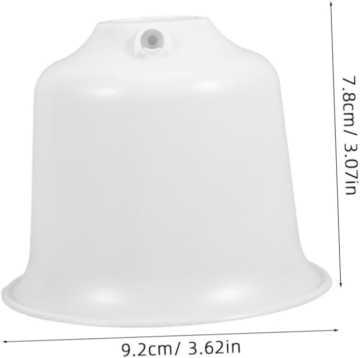 غطاء مظلة مروحة سقف بلاستيكي أبيض سهل التركيب قابل للغسيل ملحق مائي - Image 3