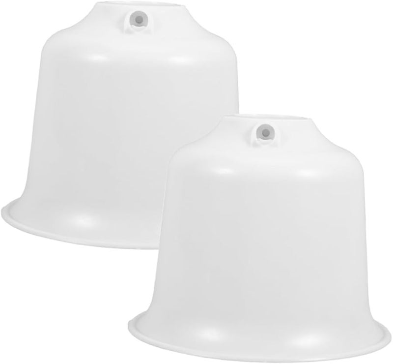 غطاء مظلة مروحة سقف بلاستيكي أبيض سهل التركيب قابل للغسيل ملحق مائي - Image 1