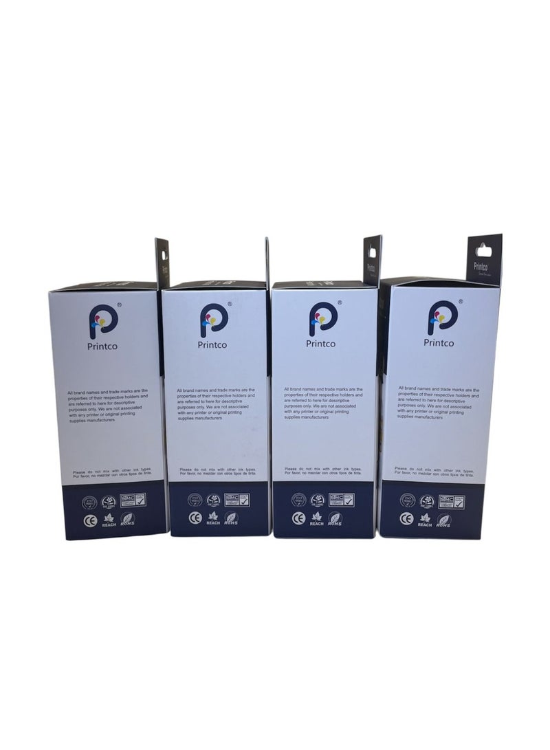 Printco Ink 490 High-Yield Compatible Ink Refill Set — For Canon PIXMA G1400 G2400 G3400 G3411 G1410 G1411 G2410 G2411 G2415 G3410 G3415 G3416 G4400 G4410 G4411 — Black, Cyan, Magenta, Yellow (Full Set, Up to 7000 Pages) - Image 5