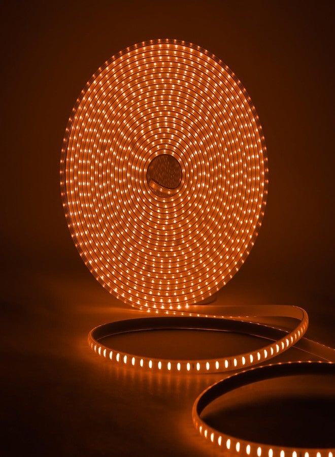Lexton 10 Meter Orange LED Rope Light with 1200 LEDs | Plug-in Decorative Lighting | Flexible, Water-Resistant Strip for Indoor Outdoor Décor, Festivals, Events & Celebrations - Image 1