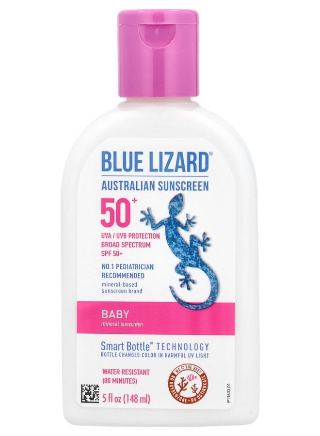 Blue Lizard Australian Sunscreen Baby Mineral Sunscreen SPF 50+ 5 fl oz (148 ml)