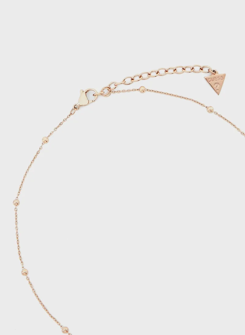 GUESS Greek Peony Short Necklace