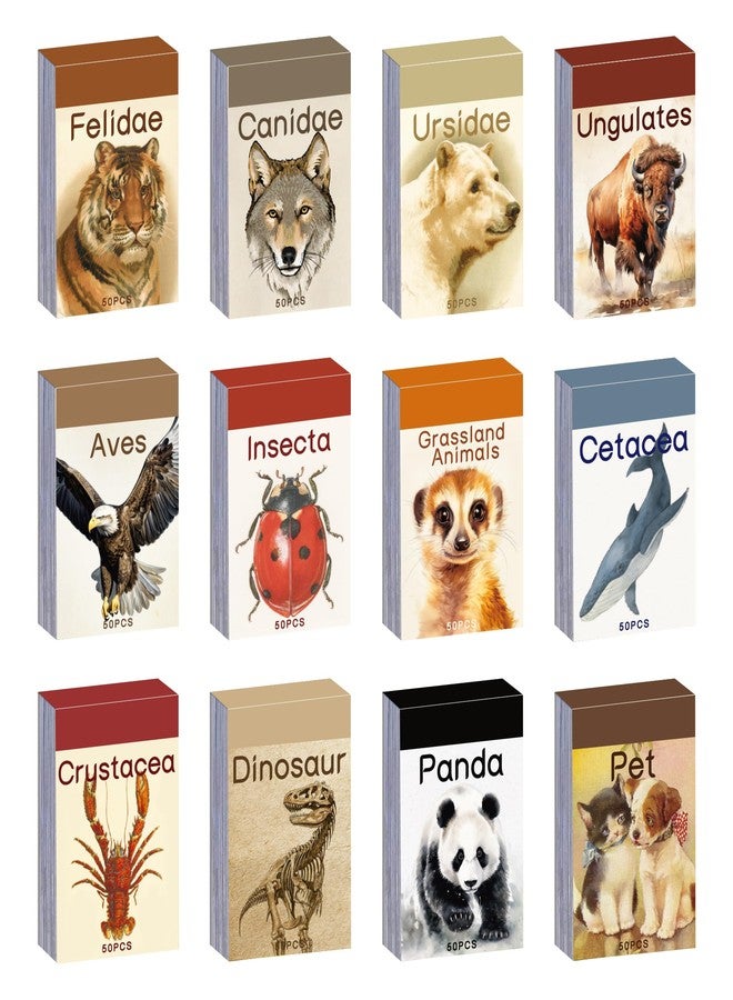 emmoolife 12 Sets 600 Sheets Washi Stickers Book for Journaling, Animal Style Sticker Set, Perfect for Kids, Unfoldable - Image 1