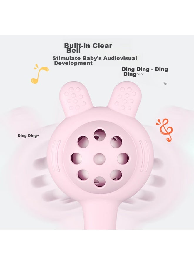 Doctor Ma Dr. Ma Baby Teether, Rattle, Silicone, Chewable, Teething Toy, Oral Stage Toy, Green - Image 2