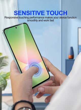 [4 عبوات] واقي شاشة زجاجي 9H مقسّى 9H لجهاز سامسونج جالاكسي A56 5G (2025)، مع إطار محاذاة التثبيت، يدعم فتح بصمات الأصابع، مناسب للحالة، غشاء مضاد للخدش - view 5
