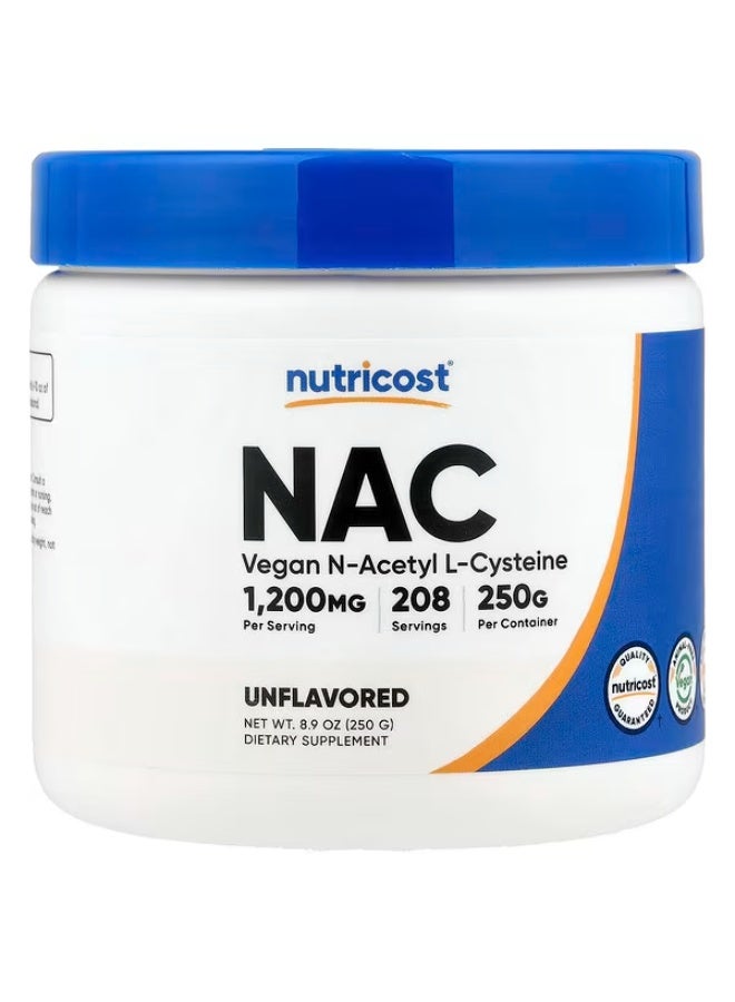Nutricost, NAC, Unflavored , 8.9 oz (250 g) - Image 1