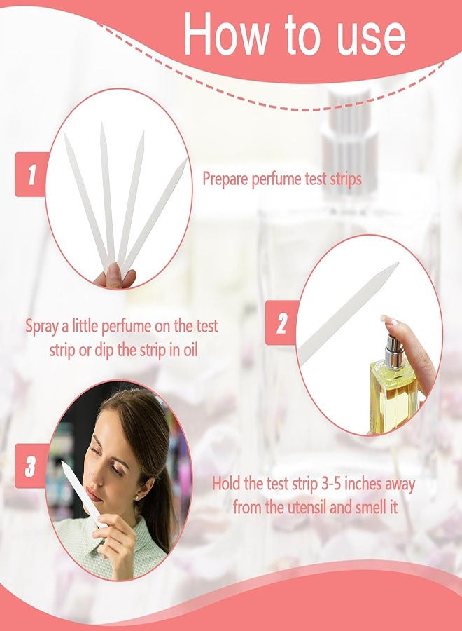 200 قطعة من شرائط اختبار العطور، شرائط اختبار الروائح القابلة للتصرف، شرائط اختبار الروائح، ورق عينات للعطور، الكولونيا، الزيوت العطرية، التوابل - Image 5