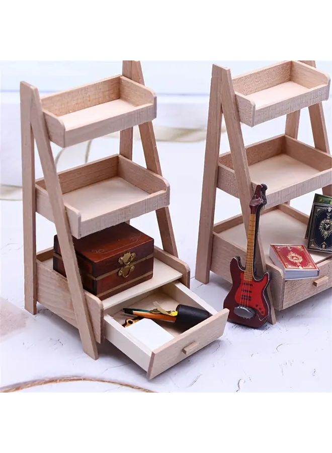 1pc Miniature Wooden Planter Pot Model 1 12 Scale Dollhouse Garden Plant Decor - Image 2