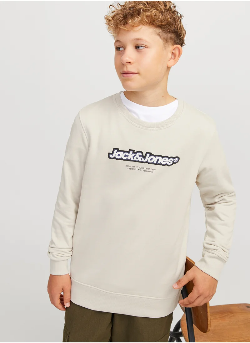 Jack & Jones Junior Kids Graphic Print Hoodie