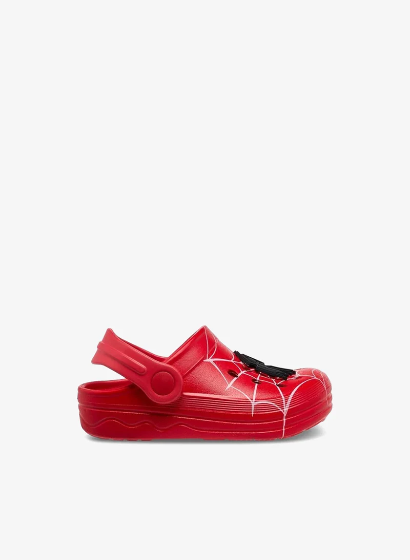 مارفل Boys Spider-Man Applique Clogs With Backstrap