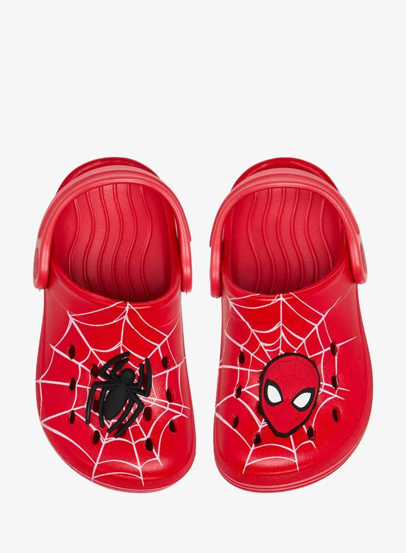 مارفل Boys Spider-Man Applique Clogs With Backstrap