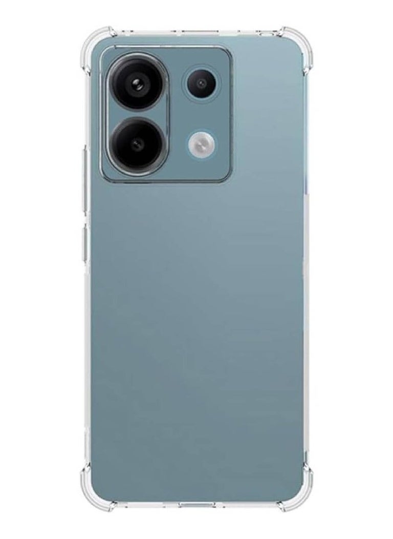 Xiaomi Redmi Note 13 Pro 5G/Poco X6 5G Clear Case, Soft TPU Silicone, Lightweight, Shock Protective, Camera Protection, Clear  - Image 1