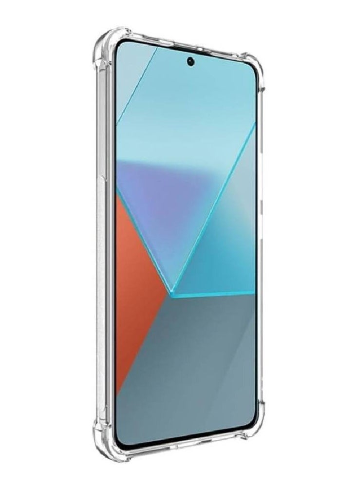Xiaomi Redmi Note 13 Pro 5G/Poco X6 5G Clear Case, Soft TPU Silicone, Lightweight, Shock Protective, Camera Protection, Clear  - Image 2