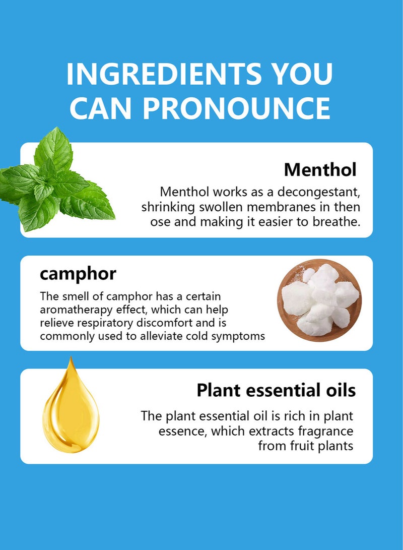 1pc On-the-Go Portable Aromatherapy Nasal Inhaler Personal Diffuser Sniffer Stick With Essential Oils Refreshing Menthol for Stress Anxiety Relief Soothes Comforts Boosts Focus - Image 3