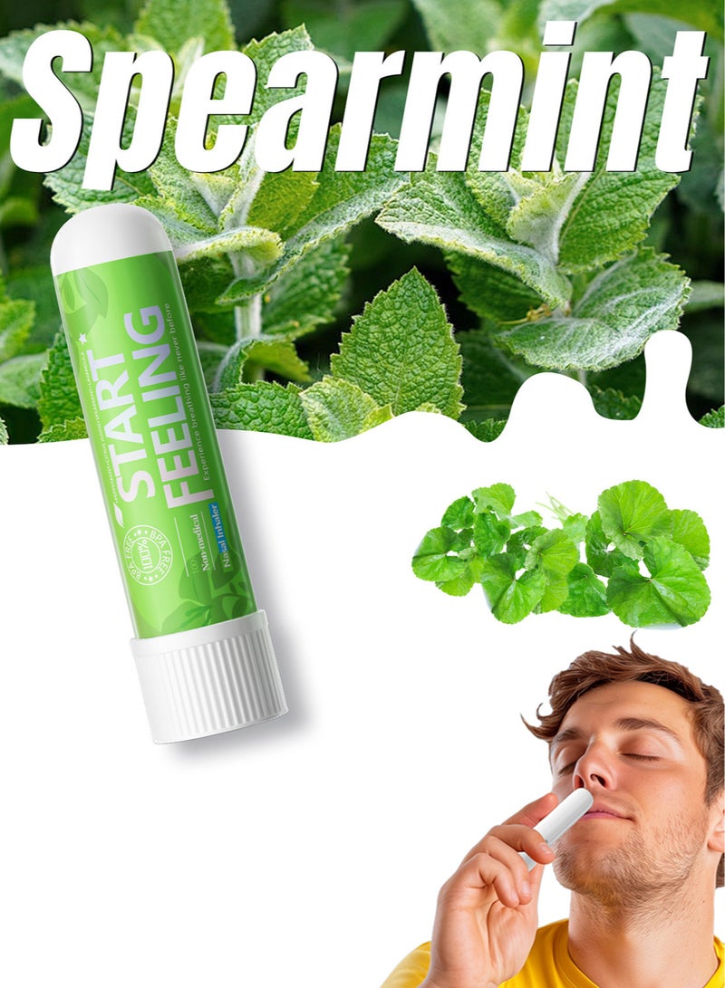 1pc On-the-Go Portable Aromatherapy Nasal Inhaler Personal Diffuser Sniffer Stick With Essential Oils Refreshing Menthol for Stress Anxiety Relief Soothes Comforts Boosts Focus - Image 1