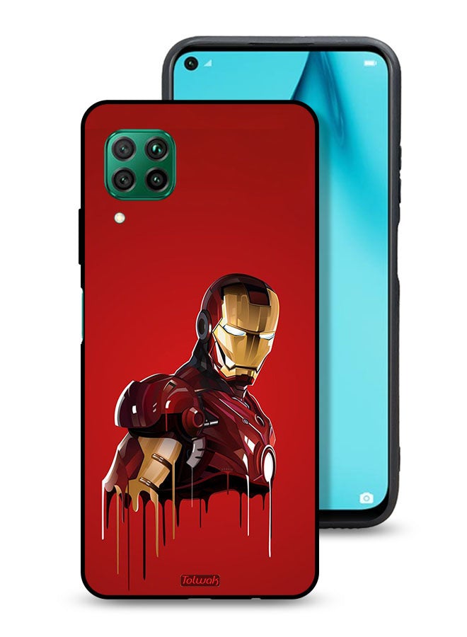 Tolwak Huawei P40 lite 4G Protective Case Cover Iron Man Art - Image 1