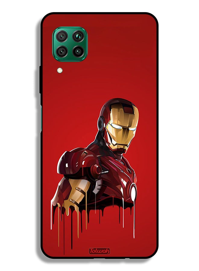 Tolwak Huawei P40 lite 4G Protective Case Cover Iron Man Art - Image 2