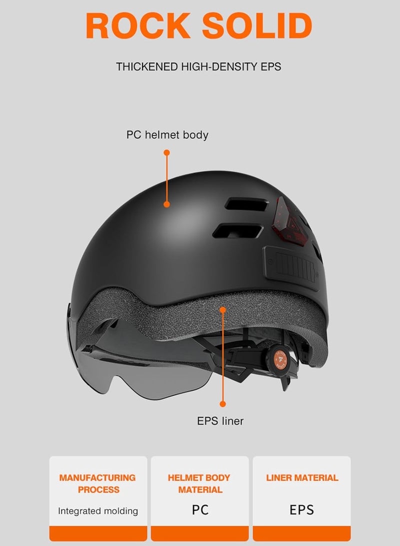 Generic Smart Helmet With Dash Cam 1080P with light for motorcycle, bike  and Scooter Helmet  supplied with front light ,designed to maintain airflow  - Image 5