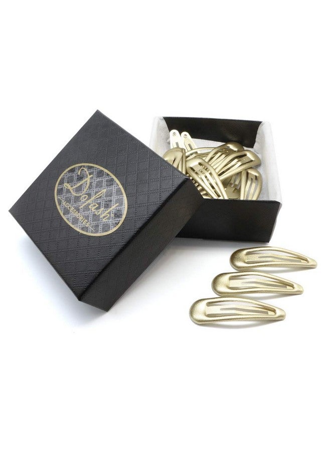 دوفاش مشابك شعر إيبوكسي سناب على شكل بيضاوي (يبدو وكأنه تأثير ثلاثي الأبعاد) من دوفاش، مشابك شعر معدنية 5 سم/2 بوصة، إكسسوارات شعر للبنات (أشقر) - Image 2