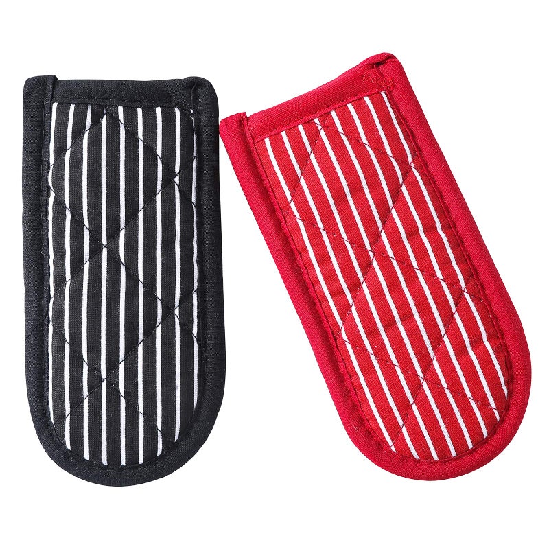 Leadiy Cast Iron Skillet Handle Covers,Pot Handle Covers Heat Resistant,Pot Holders for Kitchen Heat Resistant,Machine Washable Handle Mitts 2 PCS(Striped) - Image 1