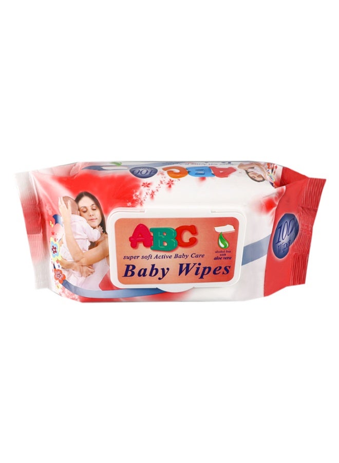 ABC Baby Wipes 5 Pack Lid Covered For Newborns and Babies Hand and Mouth Use - Image 1