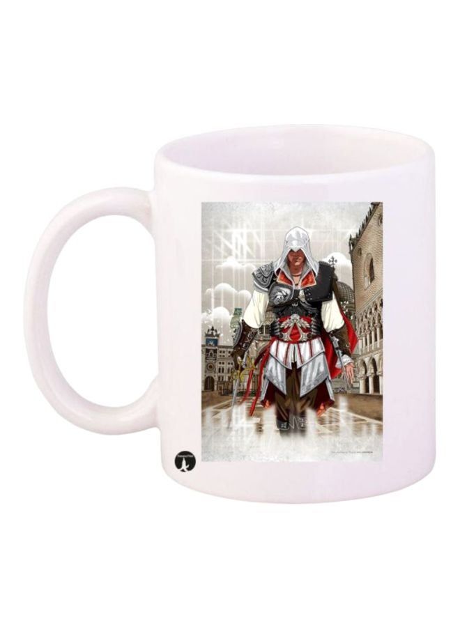 RKN Assassin's Creed Printed Coffee Mug White/Grey/Red - Image 2